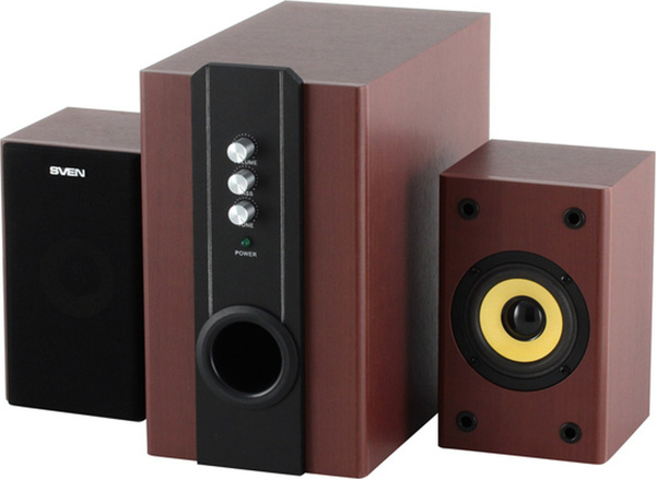 Компьютерная акустическая система Sven SPS-820, система 2.1, коричневый ...