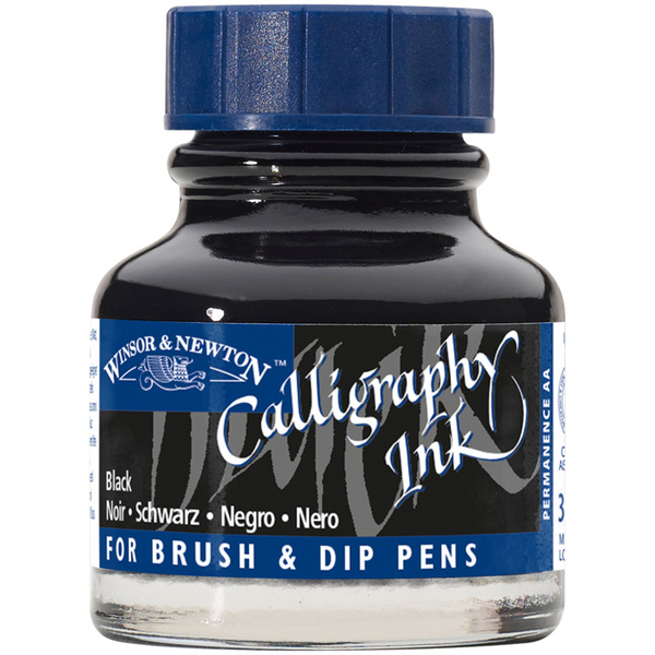 Тушь для каллиграфии Winsor&Newton, чёрная, 30мл - купить с доставкой ...