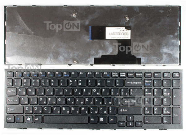 Клавиатура для ноутбука Sony Vaio VPC-EL Series. Черная, с черной ...