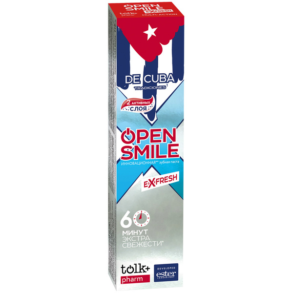 Зубная паста Tolk "Open Smile eXfresh", Cuba, 115г - купить с доставкой ...