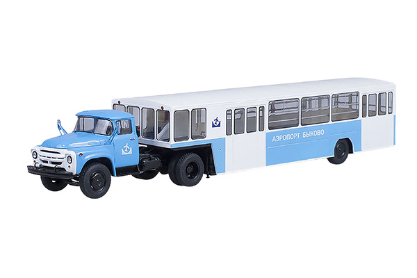 Модель коллекционная Zil 130 airport bykovo (ussr russian) blue/wite ...