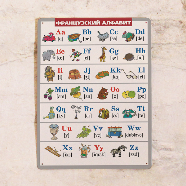 Прописной французский алфавит