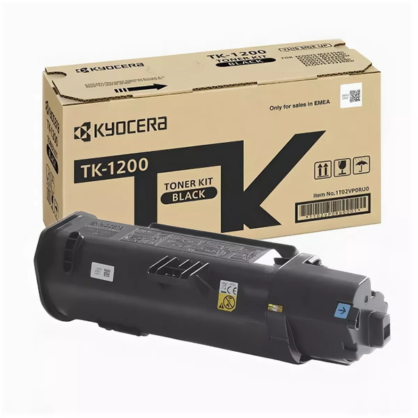 Расходник для печати KYOCERA TK-1200, Черный (black), для лазерного ...