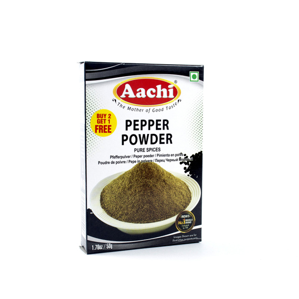 Aachi Перец черный молотый индийский (Pepper Powder) 50 г - купить с ...
