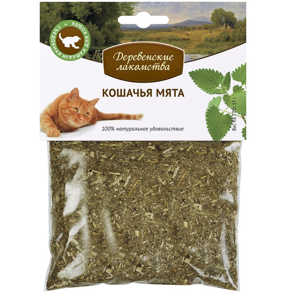 Деревенские лакомства для кошек Кошачья мята 15г - купить с доставкой ...