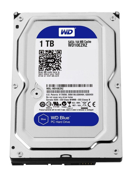 1 ТБ Внутренний жесткий диск Western Digital Blue (WD10EZRZ-00HTKB0 ...