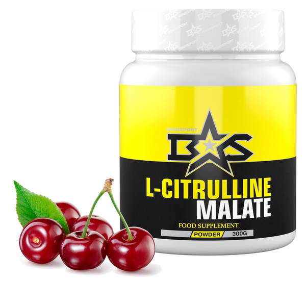 Л-Цитруллин малат порошок со вкусом вишни 300 г Binasport "L-Citrulline ...