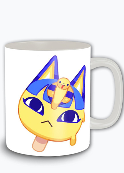 Кружка "мемы анкха ankha animal crossing, энимал кроссинг - 5778", 350 ...
