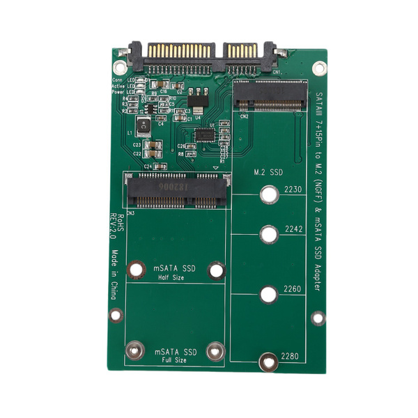 в 1 Mini PCIE Lane M2 и переходник mSATA S на SATA III 7 + 15 контактов ...