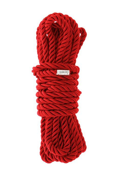 Красная веревка для шибари DELUXE BONDAGE ROPE - 5 м. - купить с ...
