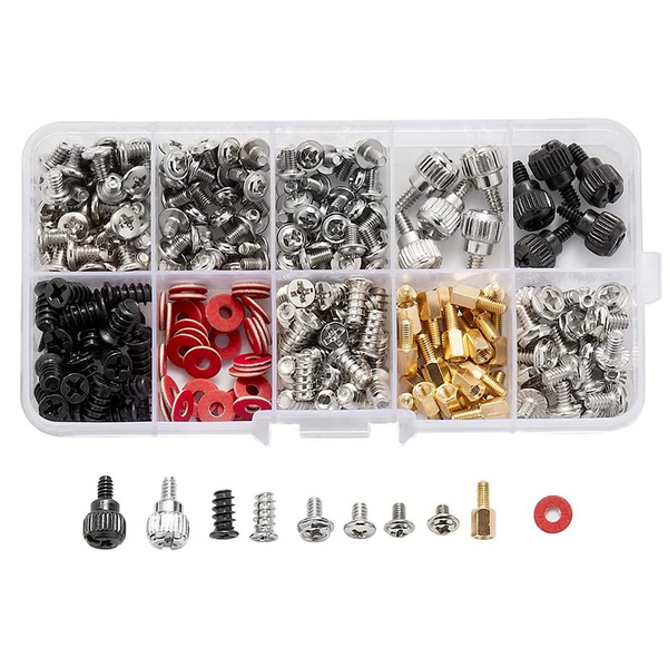 280PCS Компьютерные винты Standoffs Set для корпуса компьютера с ...
