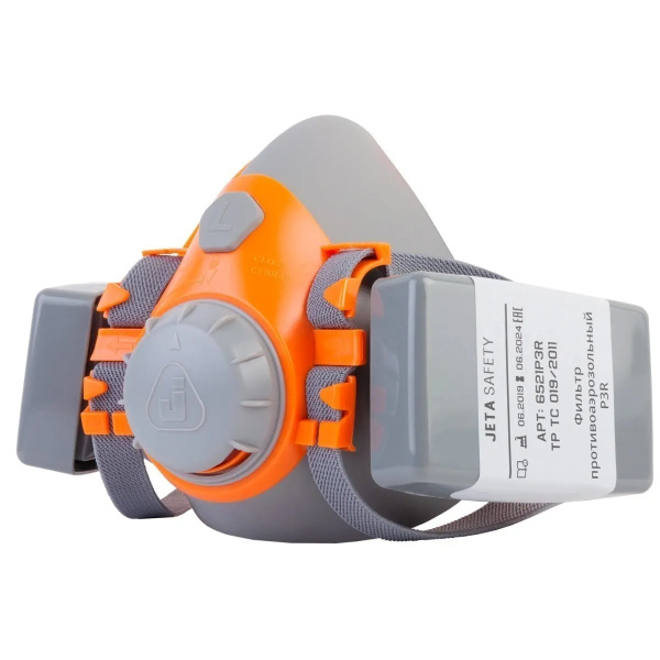 Профессиональный респиратор Jeta Safety 6500 с HEPA-фильтрами 6521(8523 ...