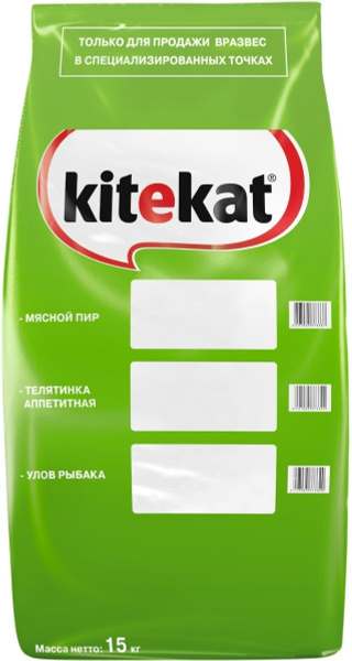 Корм сухой для кошек Kitekat, мясной пир, 15 кг - купить с доставкой по ...