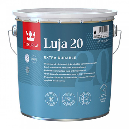 Tikkurila Luja 20 / Тиккурила Луя 20 моющаяся полуматовая краска для ...
