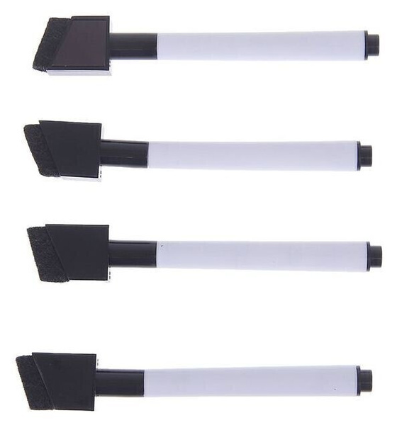 KRAAV/Набор маркеров на водной основе для белой доски с магнитом и ...