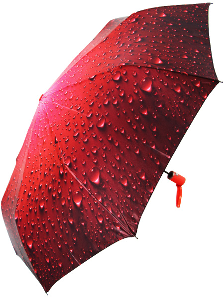 Зонт Popular Umbrella, Полный автомат, 3 сложения, красный купить по ...