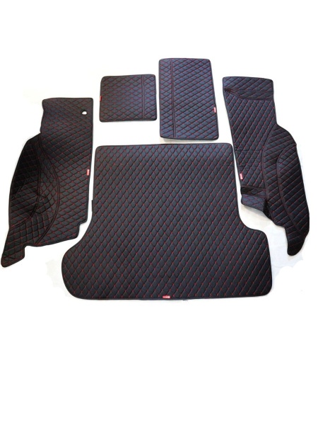Кожаный 3D коврик в багажник Toyota Land Cruiser Prado 150 5 мест (2009 ...