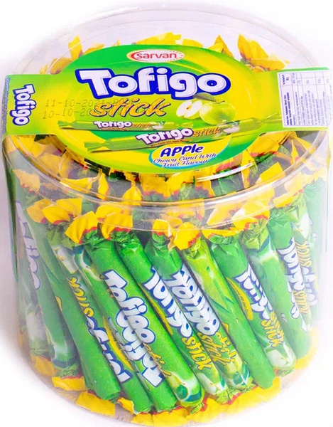 Жевательные палочки Tofigo stick со вкусом яблока, банка 800г - купить ...