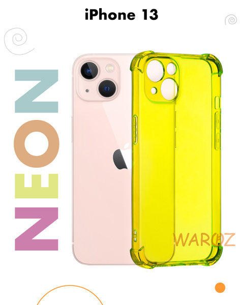 Чехол силиконовый на телефон Apple iPhone 13 прозрачный противоударный ...