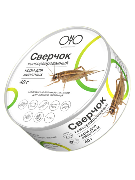 Консервированный корм ONTO для грызунов и птиц, сверчок, 40 г - купить ...