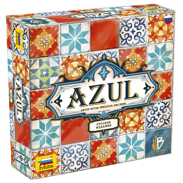 Настольная игра ZVEZDA "Azul" (Азул) для детей от 8 лет и взрослых ...
