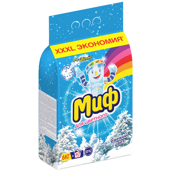 Миф Стиральный порошок 6000 г - купить с доставкой по выгодным ценам в ...