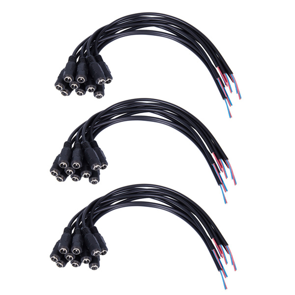 10 шт., 12 В постоянного тока, гнездовой соединительный кабель, 5,5X2,1 ...