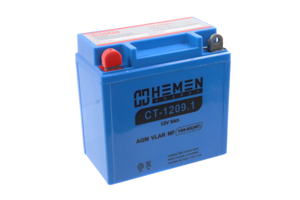 Характеристики Аккумулятор 12В 10Ач HEMEN ENERGY CT1210 (YB9-BS(MF ...