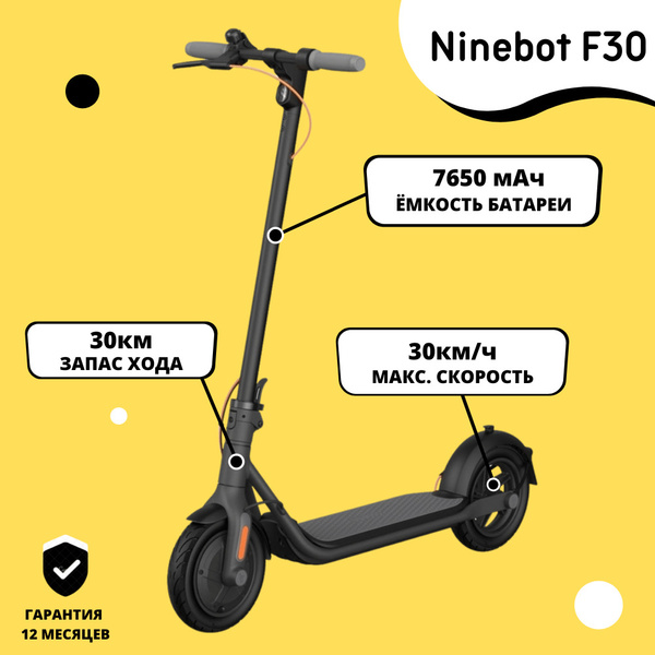 Электросамокат Ninebot KickScooter F30 (EU) - купить по выгодной цене в ...