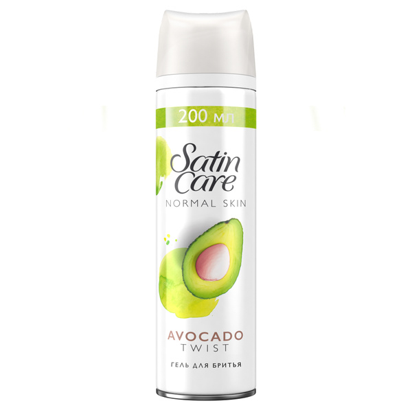 Гель для бритья Gillette Satin Care Avocado Twist, 200 мл. - купить с ...
