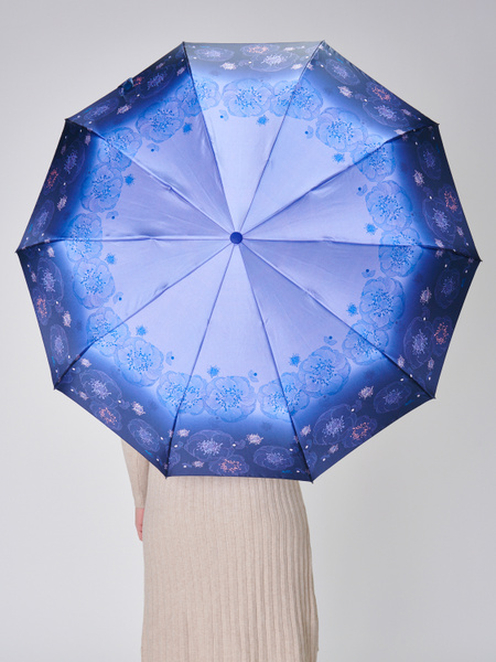 Зонт Popular Umbrella, Полный автомат, 3 сложения, темно-синий купить ...