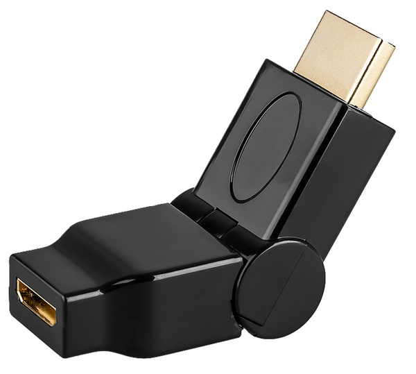 Переходник Mini HDMI (мама) на HDMI (папа) поворот на 180 градусов для ...