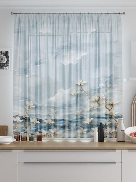 Тюль AT HOME / шторы в комнату 150х180 см / Ренгвиас купить на OZON по ...