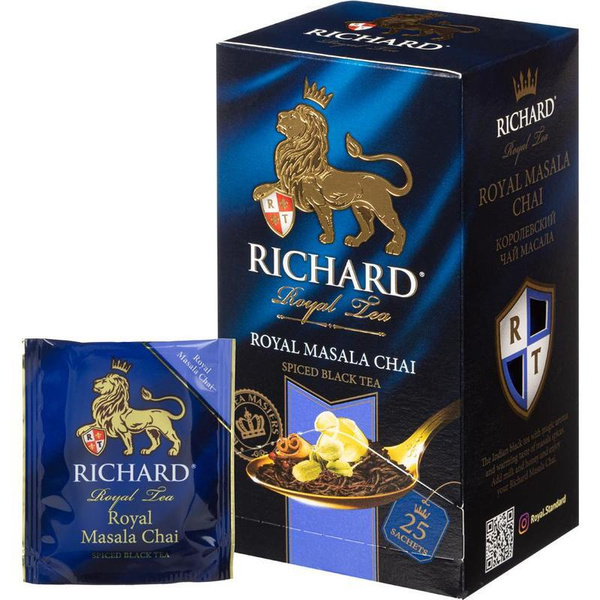 Чай Richard Royal Masala Chai черный 25 пакетиков - купить с доставкой ...