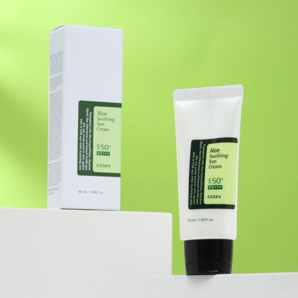 Солнцезащитный крем с алоэ вера COSRX Aloe Soothing Sun Cream, SPF50 ...