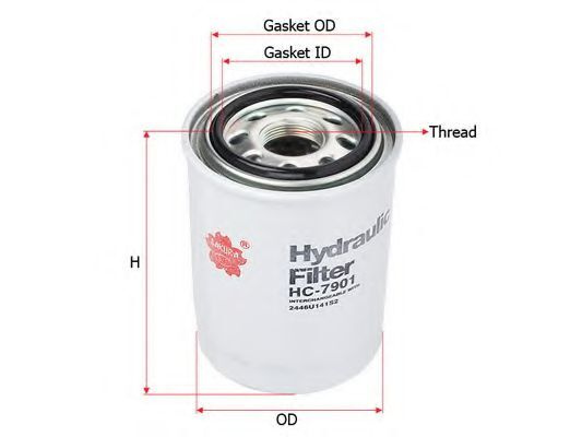 Фильтр гидравлический hcv Sakura HC7901 - Sakura арт. HC7901 - купить ...