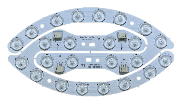 Запчасть LED Board 9W 9W для люстр 72W 2835 2B3CX2 2 штуки купить