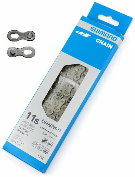 Цепь Shimano HG701, 11 скоростей, 116 звеньев, замок Quick-Link, ROAD ...