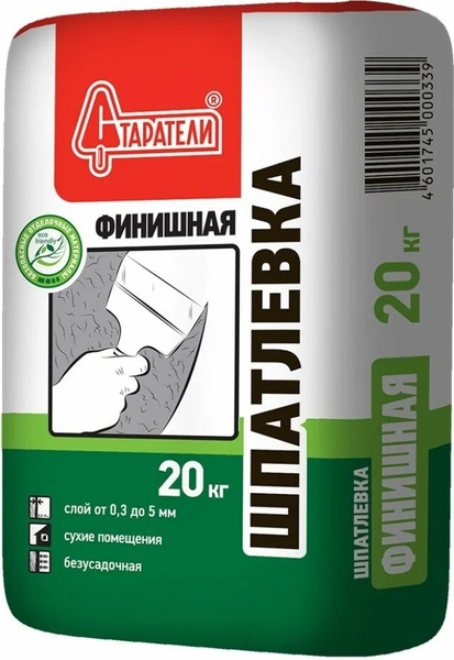 СТАРАТЕЛИ Финишная шпатлевка гипсовая белая (20кг) купить по низкой ...