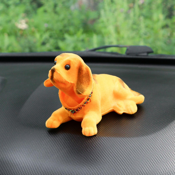 Игрушка в машину на панель, качающая головой, большая, коричневый окрас ...