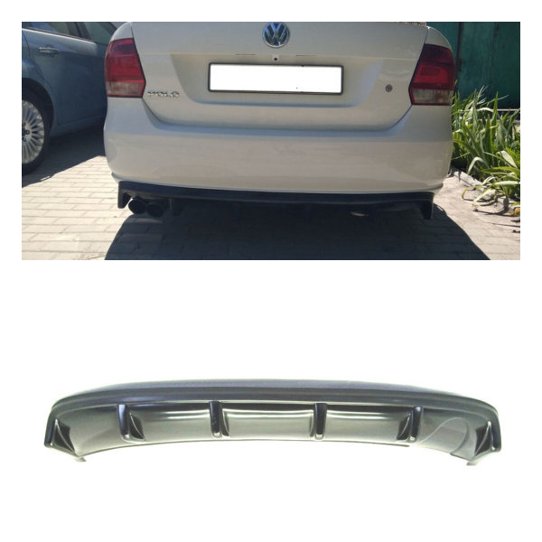 Диффузор на задний бампер. Без выреза купить по низкой цене в интернет ...