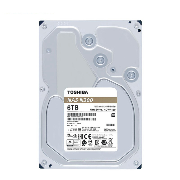 6 ТБ Внутренний жесткий диск Toshiba toshiba/HDDN300 NAS HDD ...