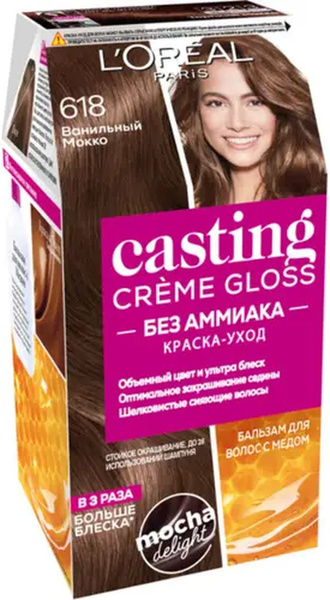 L'Oreal Paris Крем краска для волос стойкая Casting Creme Gloss, 618 ...