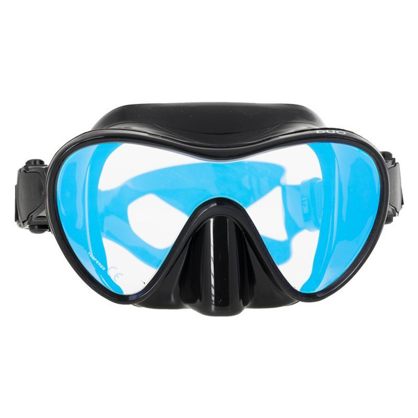 Маска подводная Marlin FRAMELESS DUO (черный силикон) оранжевые ...