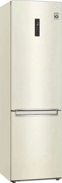 Холодильник LG GA-B509SEUM, двухкамерный, No frost, бежевый - купить по ...