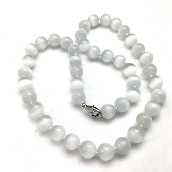 бусы камень светло-серый кошачий глаз 1см. 9868 купить на OZON по ...