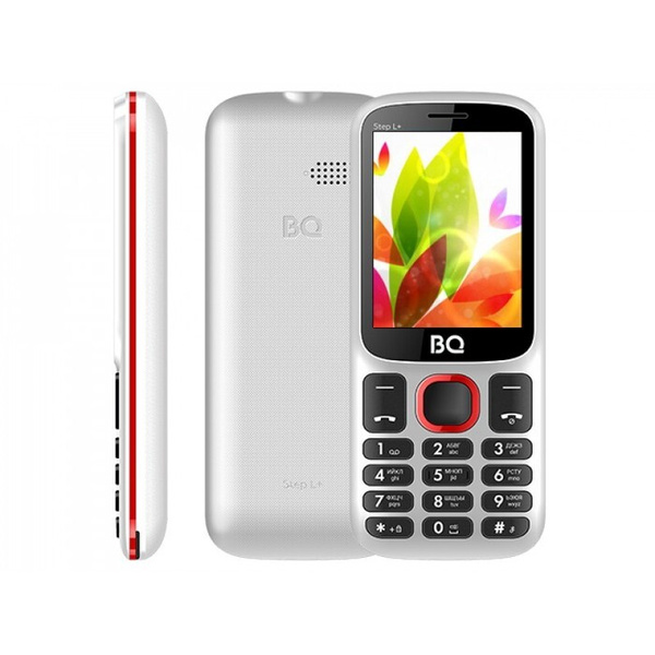 Мобильный телефон BQ 2440 Step L+ White/Red, белый - купить по выгодной ...