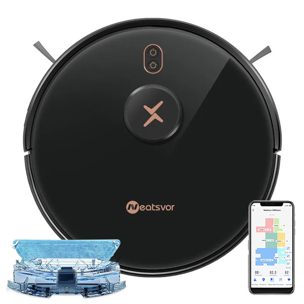 Робот-пылесос NEATSVOR X600 Pro 6000 Па 5200mAh сухая и влажная уборка ...