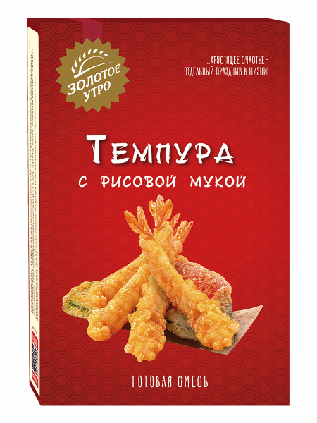 Темпура с рисовой мукой (панировка) Золотое Утро готовая смесь для ...