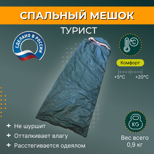 Спальный мешок туристический взрослый. Спальники туристические одеялом ...